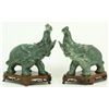 Image 1 : Pr CHINESE CARVED HARDSTONE ELEPHANT FIGURES