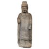Image 1 : CHINESE CARVED STONE MING DYNASTY TEMPLE BUDDHA