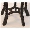 Image 5 : CHINESE CARVED TEAKWOOD HEXAGON STAND TABLE