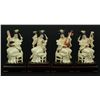 Image 1 : 4 CHINESE CARVED IVORY MEIREN FIGURES