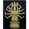 Image 1 : CHINESE CARVED IVORY 12 ARM GODDESS FIGURE