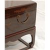 Image 9 : OLD CHINESE WOODEN LACQUER CHEST ON STAND