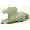 Image 1 : CHINESE HAND CARVED JADEITE HORSE FIGURE