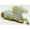 Image 2 : CHINESE HAND CARVED JADEITE HORSE FIGURE