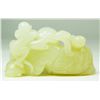 Image 4 : CHINESE CARVED WHITE JADE FIGURE OF CHILD
