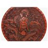 Image 2 : CHINESE CINNABAR DRAGONS MOON FLASK VASE