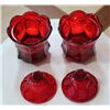 Image 7 : Fostoria Coin Dot Glass Footed Jars - Set