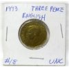 Image 1 : 1943 English Three Pence Uncirculated Mint State