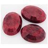 Image 2 : 207.15ctw Ruby Oval Cut Loose Gemstone lot of 3