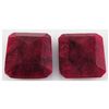 Image 2 : 96.45ctw Ruby Emerald Cut Loose Gemstone Lot of 2