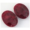 Image 1 : 178.40ctw Ruby Oval Cut Loose Gemstone lot of 2