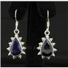 Image 1 : Sterling Silver 33.00ctw CorrundumSapphireEarring