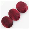 Image 1 : 116.81ctw Ruby Oval Cut Loose Gemstone lot of 3