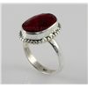 Image 2 : 29.31ctw Sterling Silver OvalCut Ruby Beryl Ring