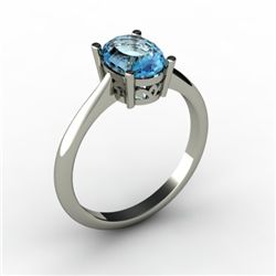 Topaz 1.60 ctw Ring 14kt White Gold