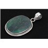 Image 2 : 58.00ctw NaturalEmeraldBerylPearStone SilverPendant