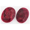 Image 1 : 162.29ctw Ruby Oval Cut Loose Gemstone lot of 2