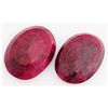 Image 2 : 162.29ctw Ruby Oval Cut Loose Gemstone lot of 2