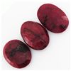 Image 2 : 132.34ctw Ruby Oval Cut Loose Gemstone lot of 3