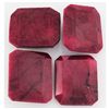 Image 1 : 193.76ctw RubyEmeraldCut LooseGemstone lot of 4