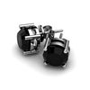 Black Diamond 2.00ctw Earring 14kt White Gold