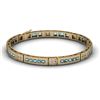 Topaz 2.56 ctw & Diamond Bracelet 14kt W OR Y Gold