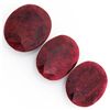 Image 1 : 161.18ctw Ruby Oval Cut Loose Gemstone lot of 3