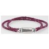 Image 2 : 43.01ct Natural 2 Row Ruby Micro Faceted Bracelet