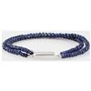 Image 2 : 67.21ct Natural 2 Row Sapphire Micro Faceted Bracelet