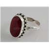 Image 2 : 33.61ctw Sterling Silver OvalCut Ruby Beryl Ring