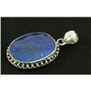 Image 2 : 67.00ctw SapphireCorrundum OvalStone SilverPendant