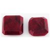 Image 2 : 81.46ctw Ruby Emerald Cut Loose Gemstone Lot of 2