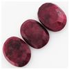 Image 2 : 151.75ctw Ruby Oval Cut Loose Gemstone lot of 3