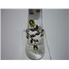 Image 1 : 17.25 CTW RODOLITE AND PERIDOT RING .925 STERLING SILVE
