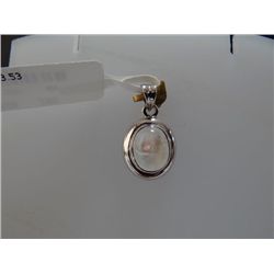 11.50 CTW RAINBOW STONE PENDANT .925 STERLING SILVER