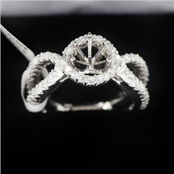 5.54g 14k White Gold Diamond Ring