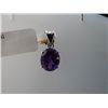 Image 1 : 7.75 CTW AMETHYST PENDANT .925 STERLING SILVER
