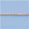 Image 2 : Genuine 16" 14k  Gold-Yellow 1.5mm DC Rope Chain 3.9g