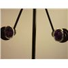Image 1 : 14.25 CTW GARNET EARRING .925 STERLING SILVER
