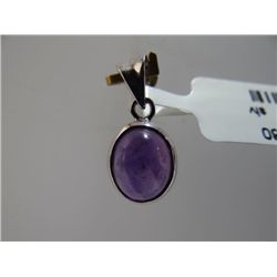8.50 CTW AMETHYST PENDANT .925 STERLING SILVER