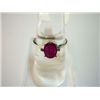 Image 1 : NATURAL 8.75 CTW RUBY AND DIAMOND RING .925 STERLING SI