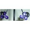 Image 1 : NATURAL 26.50 CTW AMETHYST EARRING .925 STERLING SILVER