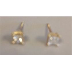 .25 CARAT DIAMOND PRINCESS CUT EARRINGS