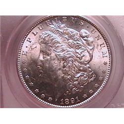 1891-S Morgan Silver Dollar PCGS MS62