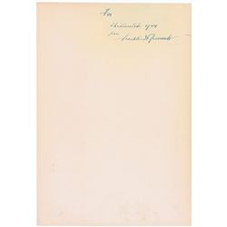 Franklin D. Roosevelt