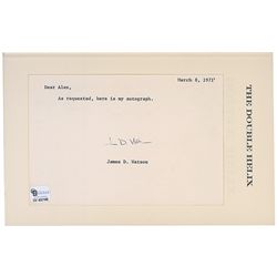 DNA: James D. Watson