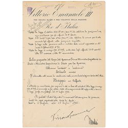 Benito Mussolini and Vittorio Emanuele III