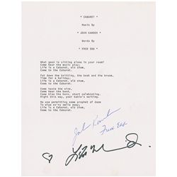 Cabaret: Kander and Minelli