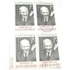 Image 1 : BLOCK OF 4 6 CENT U.S.A. RARE *DWIGHT D. EISENHOWER Stamps *BLOCK OF 4 ALL FOR 1 MONEY*!!