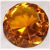 Image 1 : Diamond Shape Citrine, Approx. 3" Dia.
